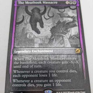 マジックザギャザリング(マジック：ザ・ギャザリング)のMTG 食肉鉤虐殺事件/The Meathook Massacre 銀幕Foil(シングルカード)