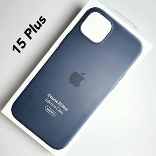 アップル(Apple)のアップル純正 iPhone 15 Plus シリコンケース ストームブルー(iPhoneケース)