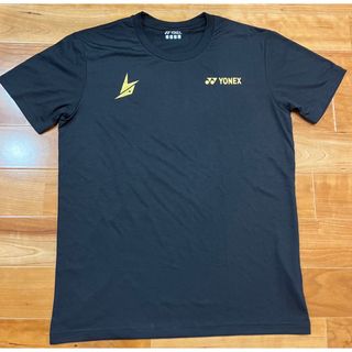 ヨネックス(YONEX)のヨネックス　リンダンモデル　半袖Tシャツ　Oサイズ　美品　黒　ブラック　練習着(バドミントン)