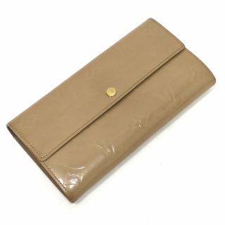 ルイヴィトン(LOUIS VUITTON)の【LOUIS VUITTON】ルイヴィトン ポルトモネクレディ ヴェルニ ノワゼット M91380 TH0057/tm01264kw(財布)