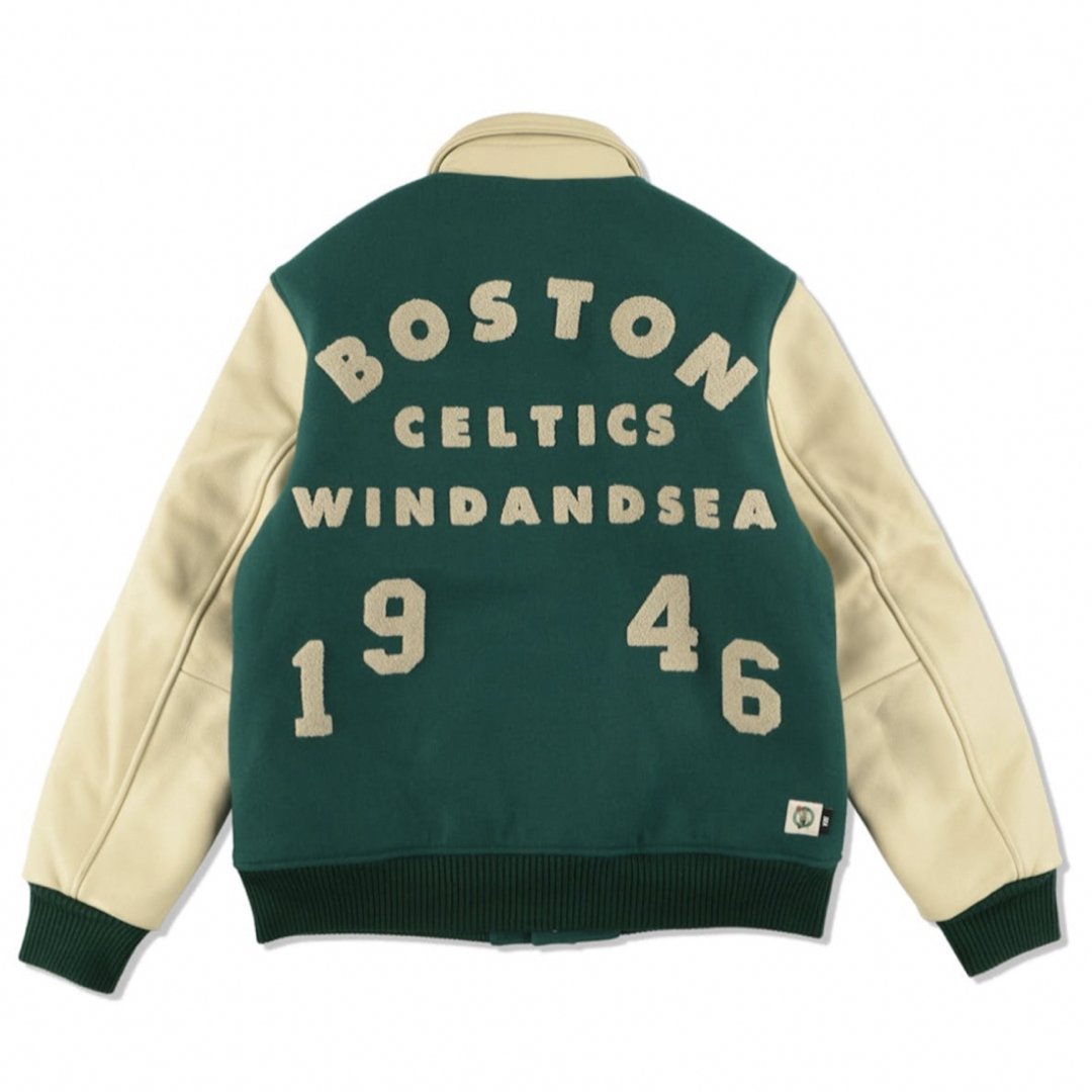 WIND AND SEA(ウィンダンシー)のwind and sea nba varsity jacket boston メンズのジャケット/アウター(スタジャン)の商品写真