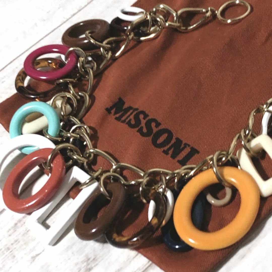 MISSONI(ミッソーニ)のミッソーニ ネックレス 未使用 M MISSONI 40㎝位 袋 エムミッソーニ レディースのアクセサリー(ネックレス)の商品写真