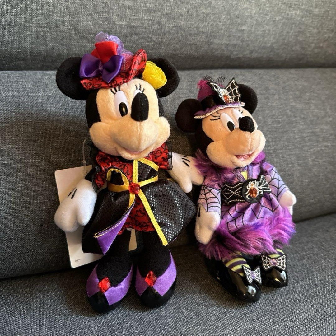 Disney(ディズニー)のディズニーシー＆ランド ハロウィン2016 ミニーマウス ぬいぐるみバッジ エンタメ/ホビーのおもちゃ/ぬいぐるみ(キャラクターグッズ)の商品写真