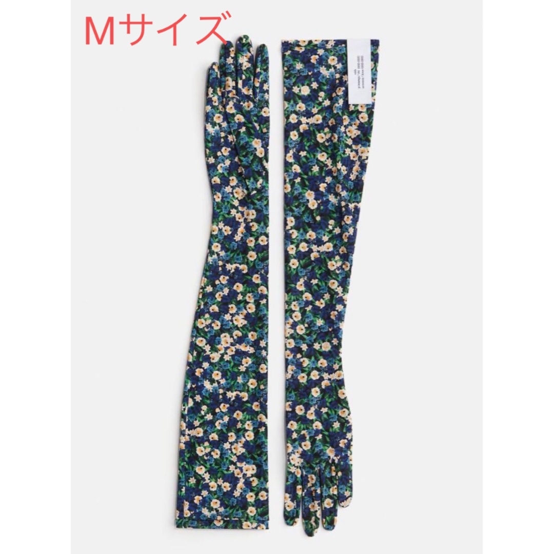 H&M(エイチアンドエム)のH&M rokh  フローラルプリントグローブ　M レディースのファッション小物(手袋)の商品写真