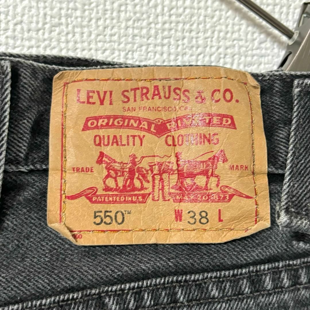 Levi's(リーバイス)のリーバイス550 W38 ブラックデニム ショートパンツ 黒 USA製 8292 その他のその他(その他)の商品写真