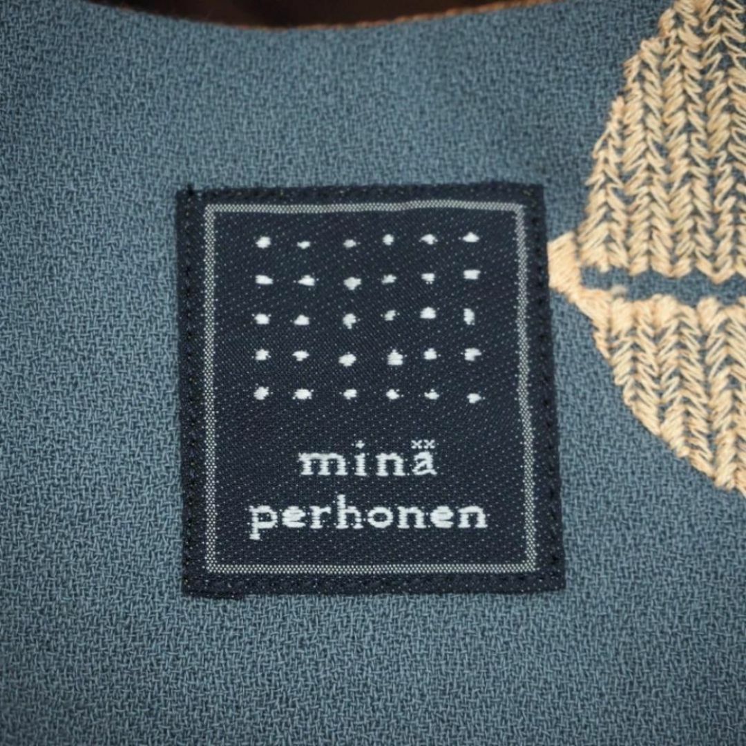 mina perhonen(ミナペルホネン)のミナペルホネン ya9880 葉っぱ ハンドバッグ レディースのバッグ(ハンドバッグ)の商品写真