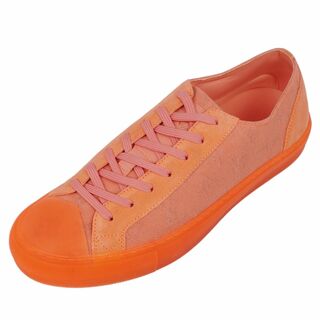 ルイヴィトン(LOUIS VUITTON)の新古品 ルイヴィトン LOUIS VUITTON スニーカー レースアップ タトゥー ライン モノグラム イタリア製 シューズ 靴 メンズ 8(26.5cm相当) オレンジ(スニーカー)