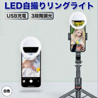 LED 自撮り ライト ホワイト スマホ Tiktok Instagram(その他)