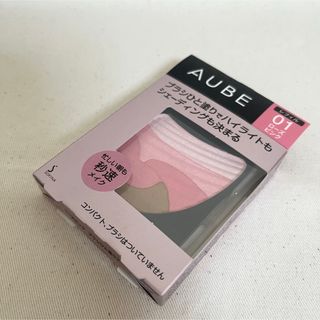 花王 - 新品未開封　花王　AUBE チーク01 ローズピンク　ブラシ人塗り　レフィル