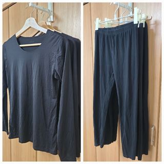 ユニクロ(UNIQLO)のLサイズ6枚セット UNIQLO エアリズム 長袖Tシャツ レギンス UVカット(カットソー(長袖/七分))