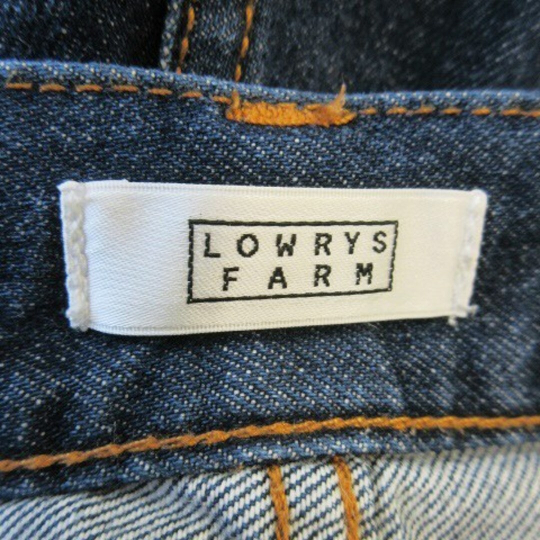 LOWRYS FARM(ローリーズファーム)のローリーズファーム パンツ デニム セミフレア ハイウエスト スリット M 紺 レディースのパンツ(デニム/ジーンズ)の商品写真