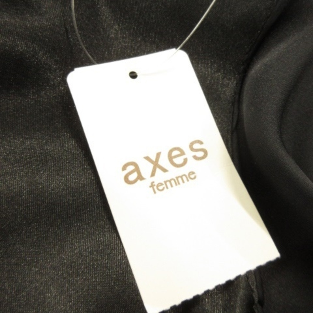 axes femme(アクシーズファム)のアクシーズファム ワンピース ミニ ノースリーブ バルーン ティアード M 黒 レディースのワンピース(ミニワンピース)の商品写真