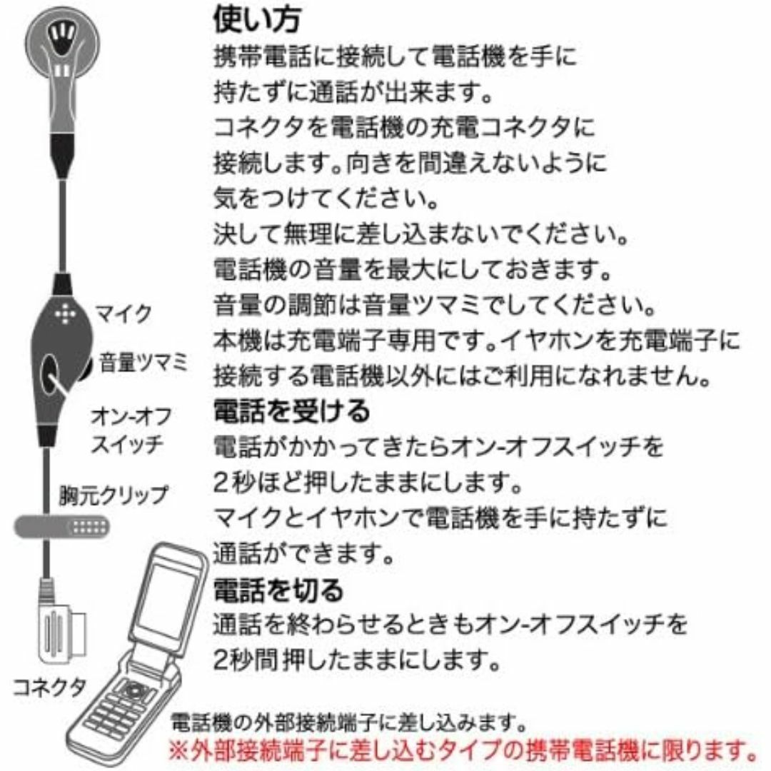 オズマ OSMA au用ステレオイヤホンマイク 外部接続端子用 EMA-201 スマホ/家電/カメラのスマートフォン/携帯電話(その他)の商品写真