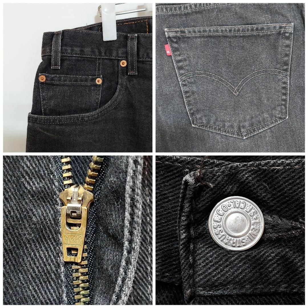 Levi's(リーバイス)のリーバイス560 Levis W38 ブラックデニムパンツ 黒 00s 8890 メンズのパンツ(デニム/ジーンズ)の商品写真