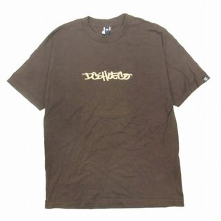 ディーシーシューズ(DC SHOES)の美品 ディーシーシューズ DC SHOES ロゴ プリント Tシャツ 半袖 L(Tシャツ/カットソー(半袖/袖なし))