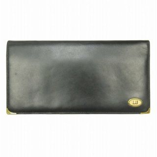 ダンヒル(Dunhill)の美品 ダンヒル dunhill レザー 二つ折り お札入れ 長財布 カードケース(長財布)