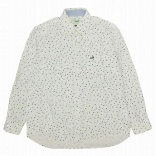 ラコステ(LACOSTE)の美品 ラコステ LACOSTE ロゴ刺繍 総柄 シャツ カットソー 長袖 L(シャツ)