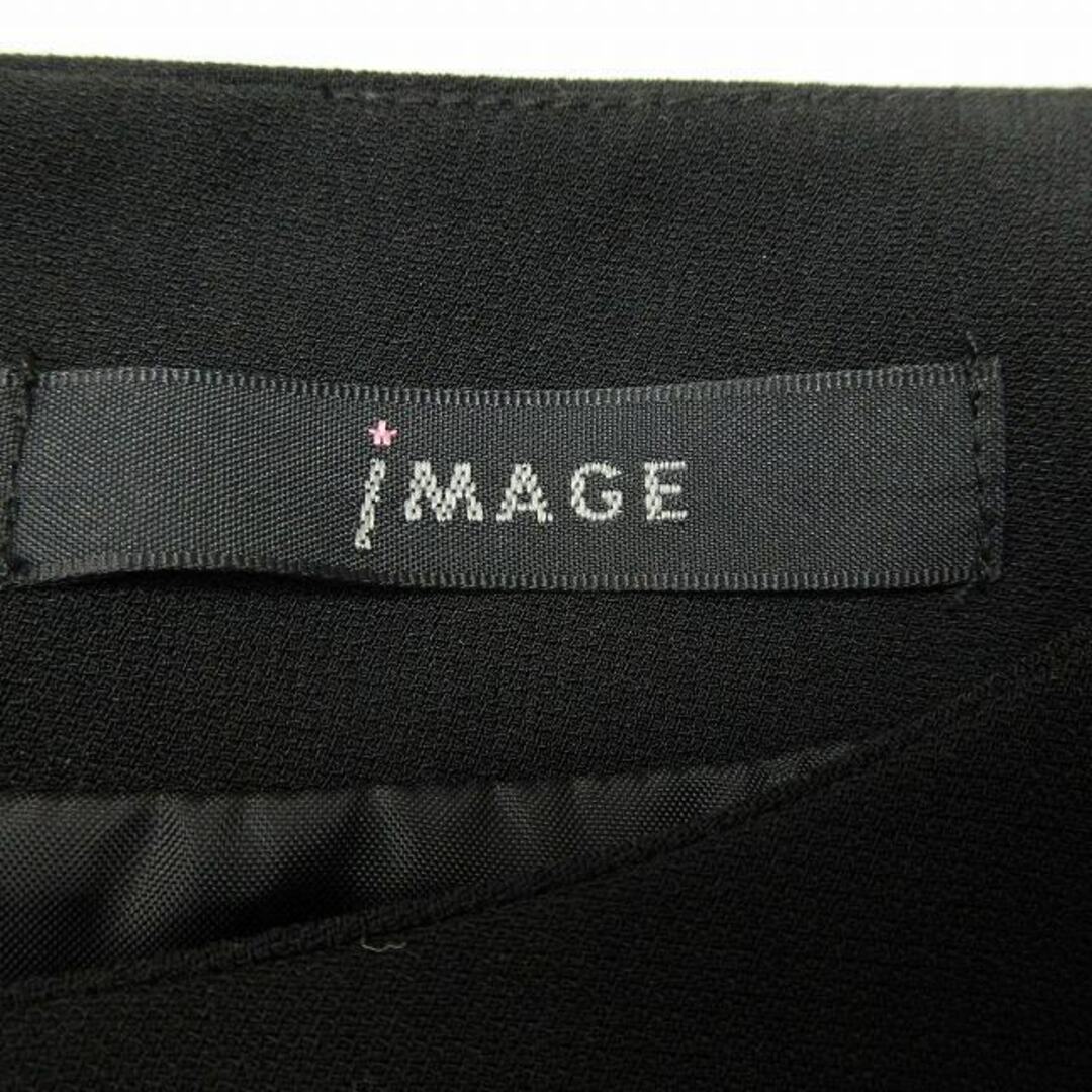 IMAGE(イマージュ)の美品 イマージュ iMAGE シフォン ノースリーブ ワンピース ハーフ 膝丈 レディースのワンピース(ひざ丈ワンピース)の商品写真