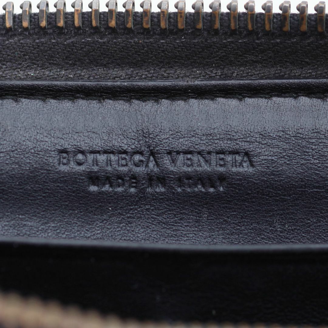 Bottega Veneta(ボッテガヴェネタ)のK3782M ボッテガ イントレ 本革 黒 ラウンドジップ 長財布 ITALY製 メンズのファッション小物(長財布)の商品写真