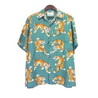 ワコマリア(WACKO MARIA)のワコマリア WACKO MARIA ■ 23SS 【 TIM LEHI / S/S HAWAIIAN SHIRT TYPE-4 23SS WMS HI09 】 ティム リーハイ タイガー プリント ハワイアン レーヨン 総柄 半袖 シャツ w18646(シャツ)