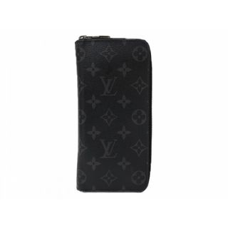 ルイヴィトン(LOUIS VUITTON)の【箱・布袋あり】LOUIS VUITTON　ルイヴィトン　ジッピーウォレット・ヴェルティカル　M62295　モノグラム･エクリプス キャンバス　ブラック×ダークグレー系　長財布　ラウンドファスナー　シンプル　定番　人気　メンズ　ギフト　プレゼント包装可【中古】松前R56号店(折り財布)