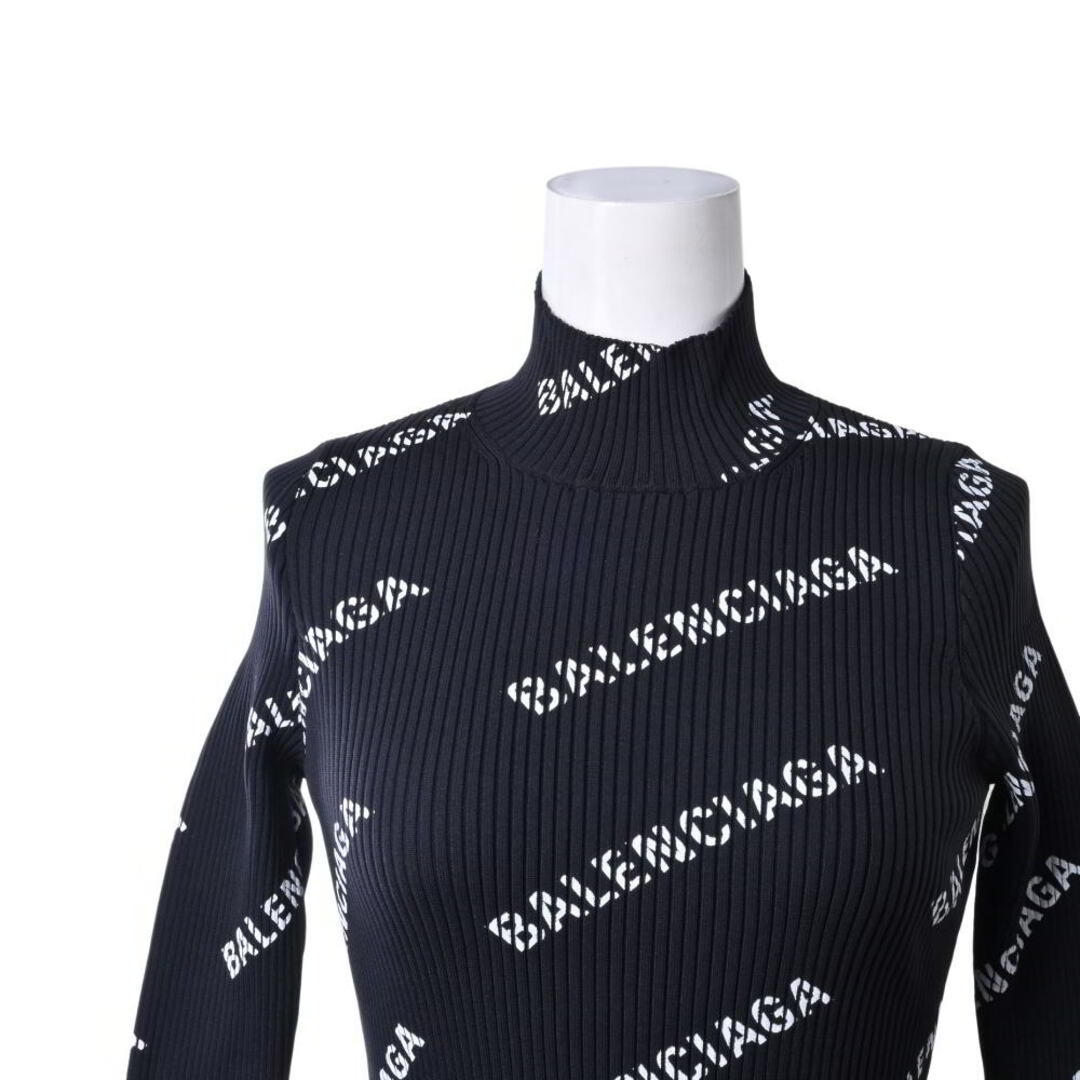 BALENCIAGA - BALENCIAGA ロゴプリント オールオーバー リブ BALENCIAGA - BALENCIAGA ロゴプリント オールオーバー リブ