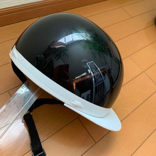 SGマーク セプトゥー バイク用 ヘルメット ブラック フリーサイズ 半ヘル(ヘルメット/シールド)