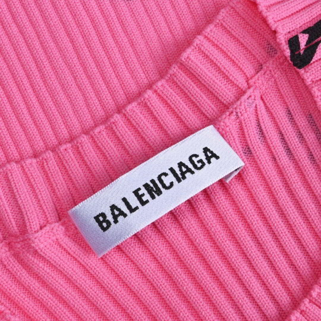 Balenciaga(バレンシアガ)のBALENCIAGA ロゴプリント オールオーバー リブ トップス レディースのトップス(その他)の商品写真