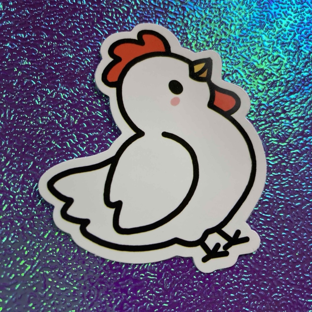 ⭐️人気⭐️ニワトリのステッカー　アニマル　Chicken Sticker 自動車/バイクの自動車(車外アクセサリ)の商品写真