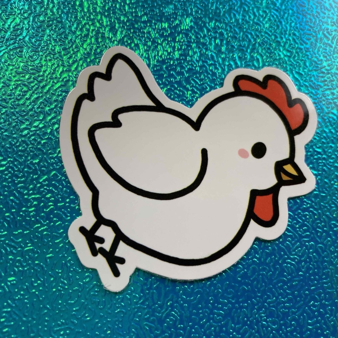 ⭐️人気⭐️ニワトリのステッカー　アニマル　Chicken Sticker 自動車/バイクの自動車(車外アクセサリ)の商品写真