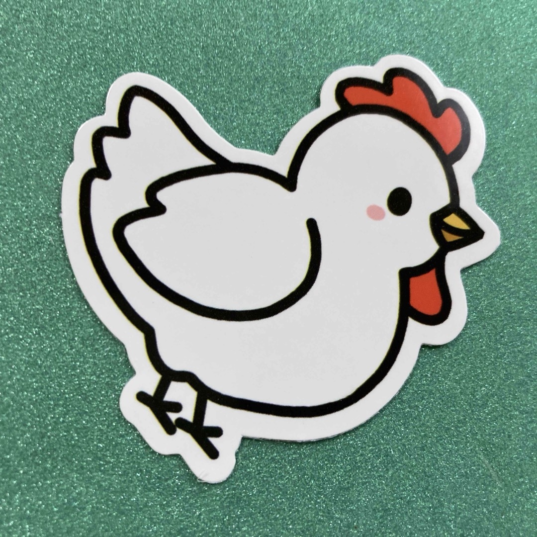 ⭐️人気⭐️ニワトリのステッカー　アニマル　Chicken Sticker 自動車/バイクの自動車(車外アクセサリ)の商品写真