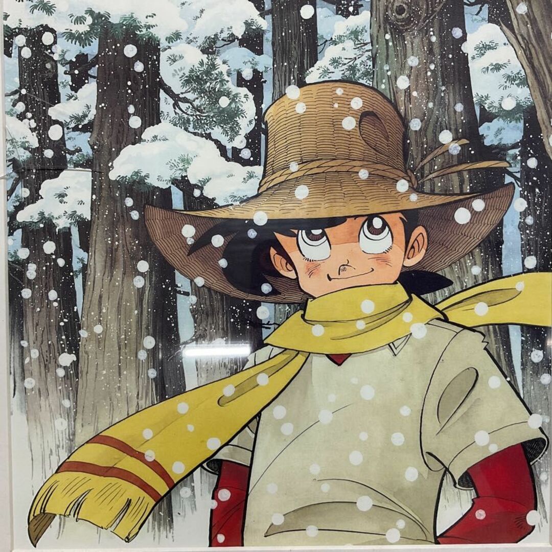 講談社 釣りキチ三平 2004 冬 額装ポスター 雪 山 絵画 絵 講談社 釣りキチ三平 2004 冬 額装ポスター 雪 山 絵画 絵