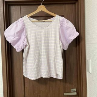 w closet - w closet ボーダー　トップス　半袖　フリーサイズ