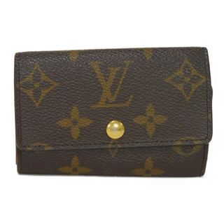 ルイヴィトン(LOUIS VUITTON)のLOUIS VUITTON ルイ・ヴィトン ミュルティクレ 6 LVロゴ フラワー ブラウン 6連 スナップボタン ビトン モノグラム マロン キーケース M62630(キーケース)