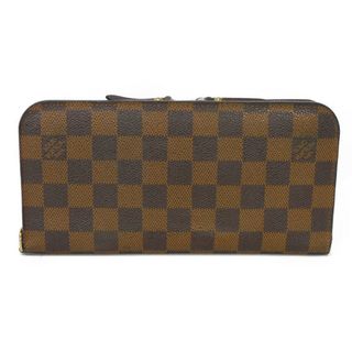 ルイヴィトン(LOUIS VUITTON)のLOUIS VUITTON ルイ・ヴィトン ポルトフォイユ アンソリット ロングウォレット Wスナップ Wホック Wファスナー ロングウォレット ダミエ エベヌ 長財布 N63071(財布)