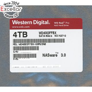 Western Digital - Western Digital製HDD　WD4003FFBX　4TB SATA600 7200