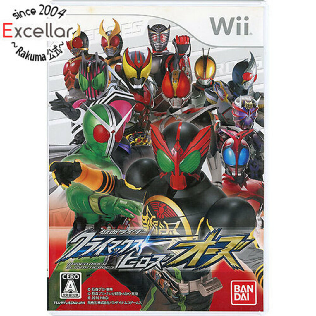 Wii(ウィー)の仮面ライダー クライマックスヒーローズ オーズ　Wii エンタメ/ホビーのゲームソフト/ゲーム機本体(家庭用ゲームソフト)の商品写真