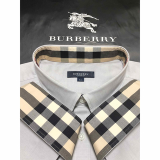 BURBERRY - 新品 LL バーバリーロンドン メンズ 長袖シャツ 