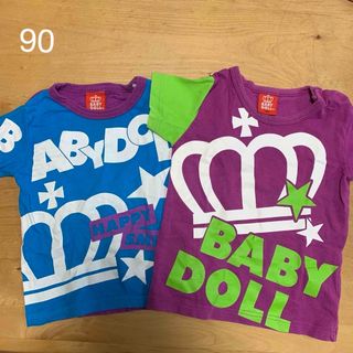 ベビードール(BABYDOLL)のベビードール　半袖Tシャツ　90 男の子　2枚セット(Tシャツ/カットソー)