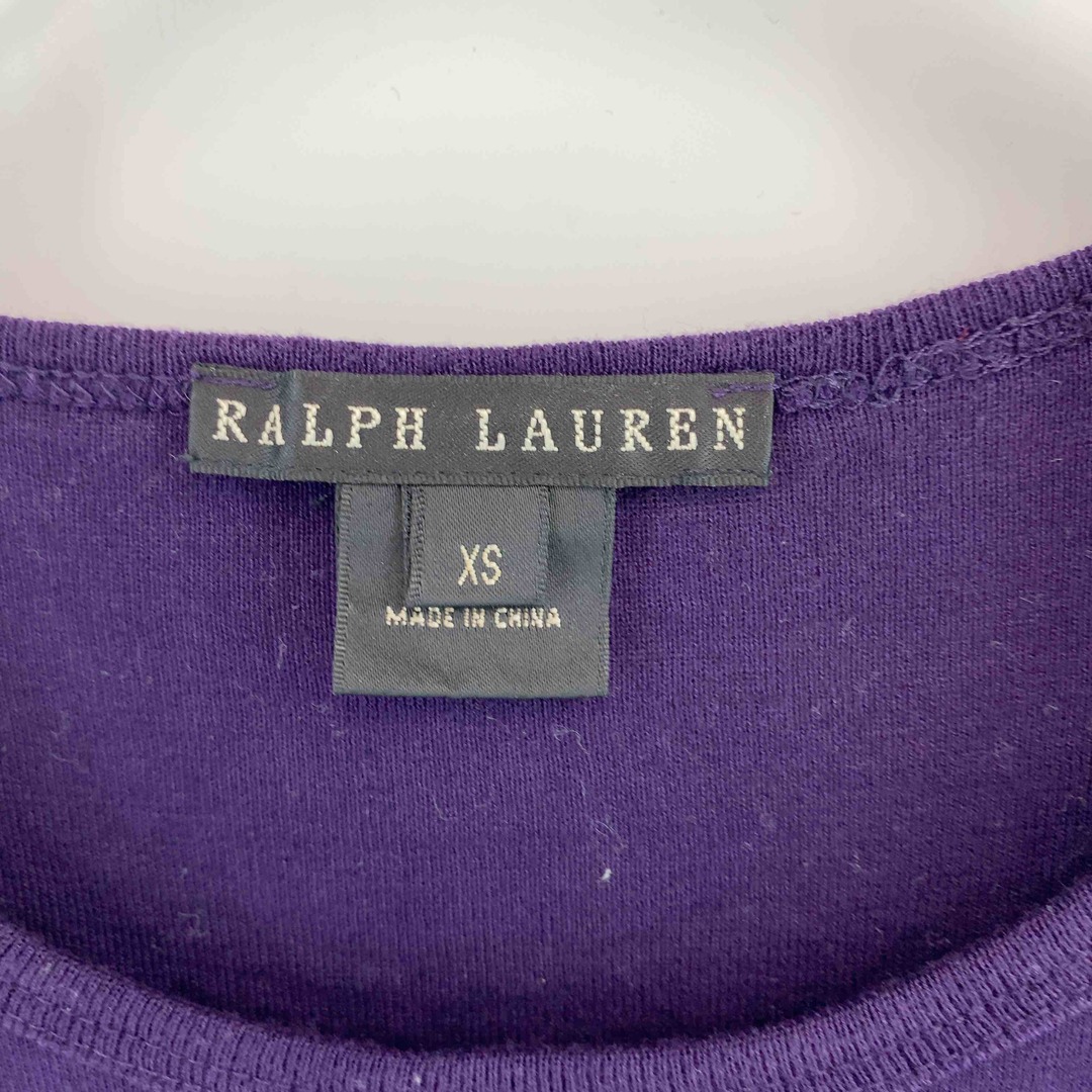 Ralph Lauren(ラルフローレン)のRALPH LAUREN ラルフローレン レディース Tシャツ（長袖）パープル レディースのトップス(Tシャツ(長袖/七分))の商品写真