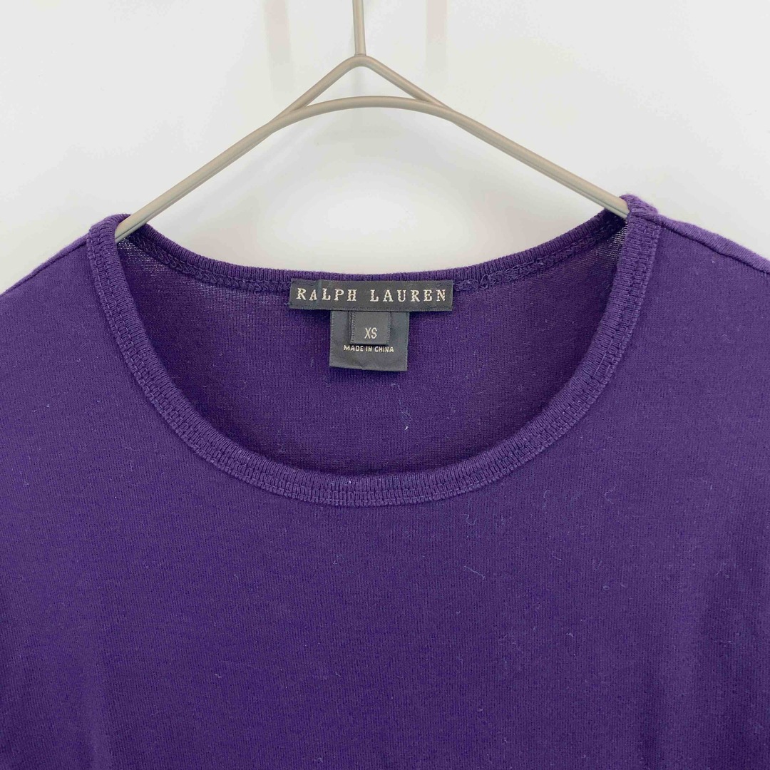 Ralph Lauren(ラルフローレン)のRALPH LAUREN ラルフローレン レディース Tシャツ（長袖）パープル レディースのトップス(Tシャツ(長袖/七分))の商品写真