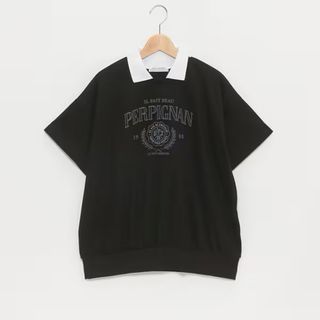 ポンポネット(pom ponette)のポンポネット新品新作タグ付き衿つきロゴTシャツ160(Tシャツ/カットソー)