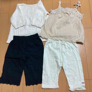 ムジルシリョウヒン(MUJI (無印良品))の90センチ4枚セット(パンツ/スパッツ)