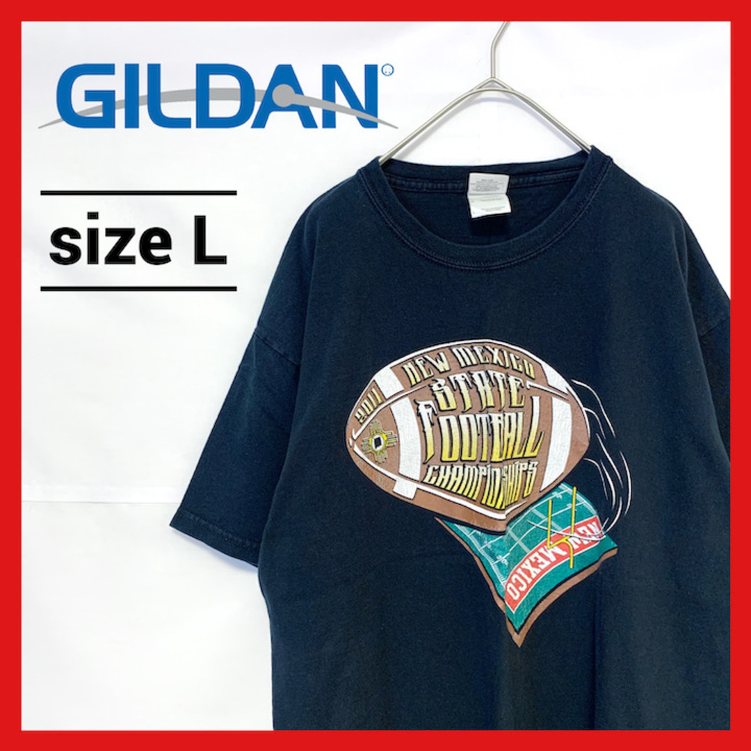 GILDAN(ギルタン)の90s 古着 ギルダン Tシャツ フットボール オーバーサイズ L  メンズのトップス(Tシャツ/カットソー(半袖/袖なし))の商品写真