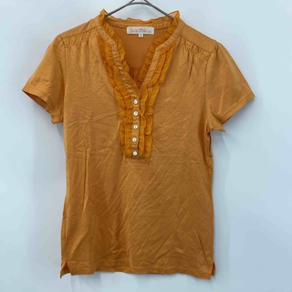 クミキョク(kumikyoku（組曲）)のKUMIKYOKU  レディース トップス Tシャツ（半袖）オレンジ(Tシャツ(半袖/袖なし))