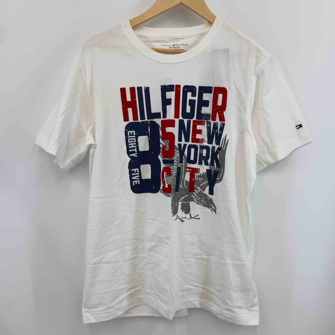 TOMMY HILFIGER(トミーヒルフィガー)のTOMMY HILFIGER トミーヒルフィガー メンズ Tシャツ（半袖）ホワイト メンズのトップス(Tシャツ/カットソー(半袖/袖なし))の商品写真