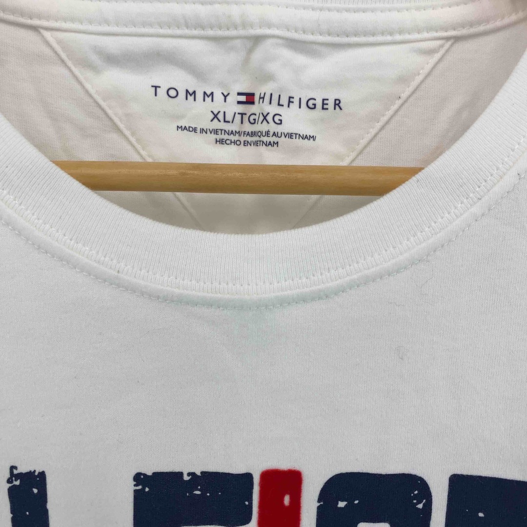 TOMMY HILFIGER(トミーヒルフィガー)のTOMMY HILFIGER トミーヒルフィガー メンズ Tシャツ（半袖）ホワイト メンズのトップス(Tシャツ/カットソー(半袖/袖なし))の商品写真