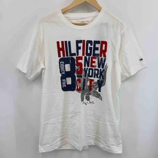 トミーヒルフィガー(TOMMY HILFIGER)のTOMMY HILFIGER トミーヒルフィガー メンズ Tシャツ（半袖）ホワイト(Tシャツ/カットソー(半袖/袖なし))