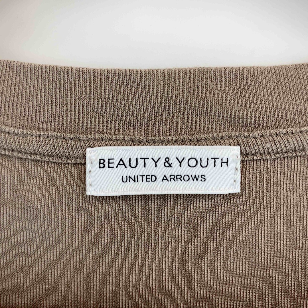 BEAUTY&YOUTH UNITED ARROWS(ビューティアンドユースユナイテッドアローズ)のBEAUTY&YOUTH UNITED ARROWS ビューティーアンドユースユナイテッドアローズ レディース Tシャツ（袖なし）ベージュ レディースのトップス(Tシャツ(半袖/袖なし))の商品写真