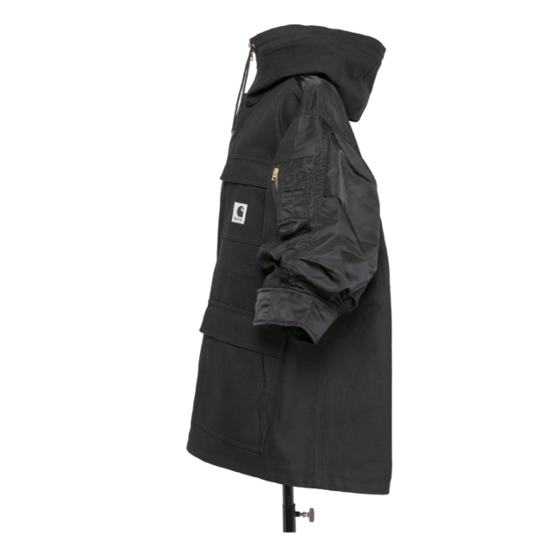 sacai(サカイ)のCarhartt WIP Duck x Nylon Twill Coat 黒 レディースのジャケット/アウター(モッズコート)の商品写真